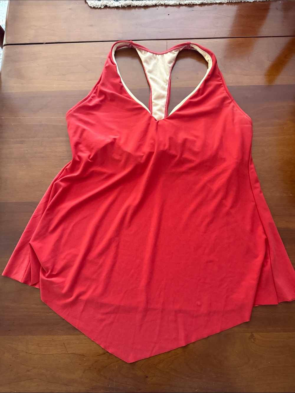 Magicsuit Red Racerback Tank with V-Neck